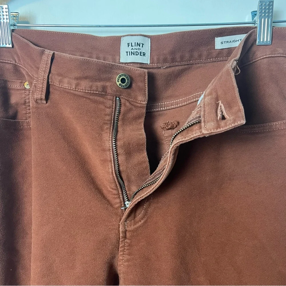 Flint and Tinder Men’s Straight Fit Brushed Cotton Pants Brown – Sz. 34x31